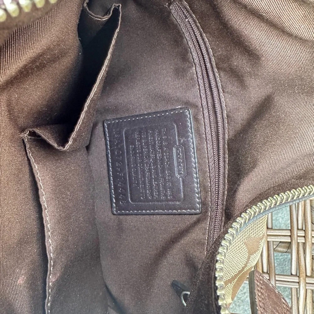 COACH CHELSEA brown Signature shoulder tote bag - Picture 6 of 9